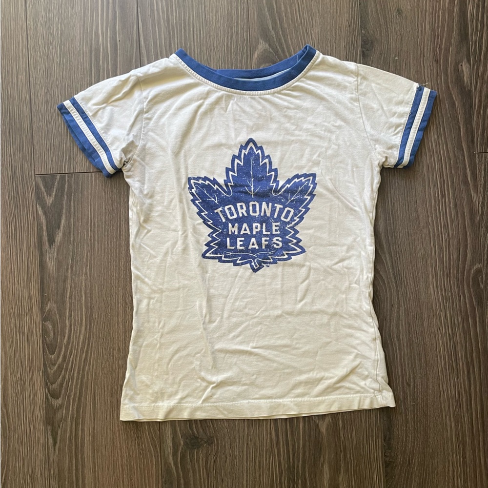 Retro Maple Leafs Ringer Tee